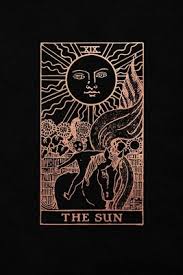 Tarot black & gold edition. The Sun Tarot Card Journal Black And Rose Gold College Ruled Tarot Card Notebook 6 X 9 By Not A Book