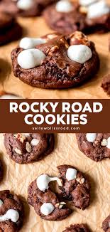 Rocky Road Cookies Yellowblissroad Com Recipe Rocky Road Cookies Cookie Recipes Rocky Road
