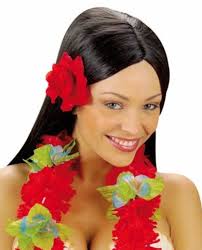 Pince cheveux fleur Rose, rouge