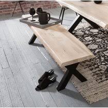 This microfiber upholstered bench brings a rustic yet refined charm to all your meals. Oak Benches You Ll Love Wayfair Co Uk