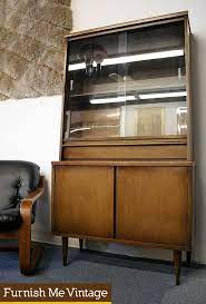 Now that this mid century modern china cabinet has been saved from the basement i can honestly say that all that procrastination on. Small Bassett Mid Century Modern China Cabinet