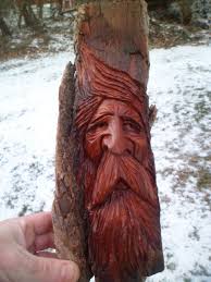 How To Carve A Woodspirit In A Hiking Stick Learn To Carve Wood Spirits With Our Online Wood Carving Lessons Learn How To Carve A Wood Spirit On A Walking Stick An Wood Carving Faces Wood Spirit Carving