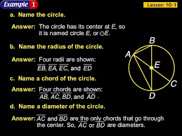 Check spelling or type a new query. Lesson 10 1 Introduction To Circles Circles Terms Y X Chord Radius R Diameter D Center Circumference 2 Pr Dp 0 180 90 270 Ppt Download