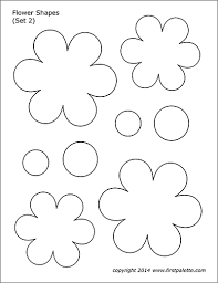 These 3 small paper flower templates and tutorials digital paper paper roses flower tutorial paper templates printable free paper flowers diy paper rose. Flower Shapes Free Printable Templates Coloring Pages Firstpalette Com