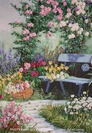 Rose Garden Ideas Pictures Pm073 Bench In Rose Garden Complete Kit Di Van Niekerk Aguia Careca Arte Com Fita Arte Em Pintura