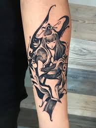 The valkyrie tattoo can also be seen as a feminism tattoo since it does show a woman riding into battle, which is uncommon in tattoos. Nujabes Luv Sic Hexology Album Cover Done By Jan At Valkyrie Tattoo Gallery In Dallas Tattoos