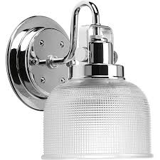 Progress Lighting Archie 1 Light Chrome Transitional Vanity Light In The Vanity Lights Department At Lowes Com