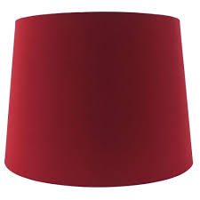 15 In W X 11 In H Red Linen Hardback Empire Lamp Shade 13 Sh19683e The Home Depot Red Lamp Shade Lamp Shade Contemporary Lamp Shades
