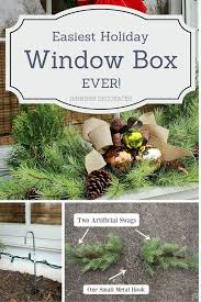 A great window box idea is the classic christmas look. Easiest Christmas Window Box Idea Ever Hometalk