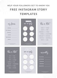 Free Instagram Story Templates To Help Your Followers Get To Know You Instagram Story Template Free Instagram Story Template