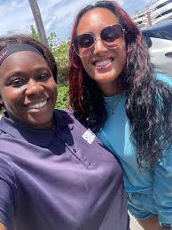 Laurie and daughter Holly fun moment