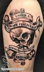 You can decide whichever portion of the body you will place these tattoos, and be sure that you know the purpose of getting these tattoos. Brethern Of The Black Flag Pirate Tattoo Pirate Skull Tattoos Pirate Flag Tattoo