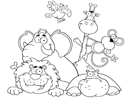 Dibujos Animados Para Colorear De Animales