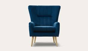 Bring home a show stopper armchair in leather or fabric. Pucci Armchair In Navy Velvet Like Fabric Focus On Furniture