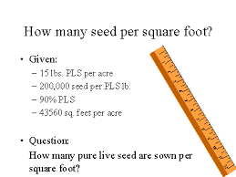 After clicking the convert button, a new quantity will appear in. How Many Seed Per Square Foot