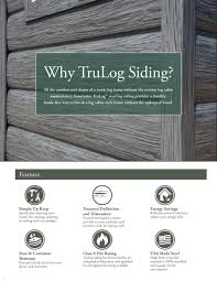 Not only is trulog™ a smart decision on your wallet, but it is also a smart decision on the environment. Trulog Metal Siding