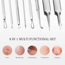 Hold it to the skin for 10 to 15 minutes. Buy Blackhead Remover Pimple Popper Tool Kit Terresa 8pcs Blackhead Tweezer Pimple Extractor Acne Removal Tools With Leather Bag Comedone Extractor For Nose Face Blemish Whitehead Popping Zit Removing Online In Thailand