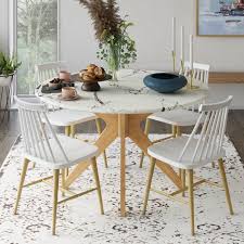Grafton Faux Marble Dining Table Reviews Allmodern Dining Table Marble Dining Faux Marble Dining Table