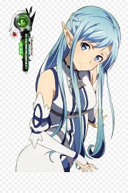 See the best free asuna backgrounds collection. Download Asuna Clipart Alo Anime Characters With Long Sword Art Online Asuna Blue Hair Png Free Transparent Png Images Pngaaa Com