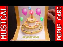 This beautiful layered cake card would be appropriate as a birthday, fourth of july, christmas 37. Birthday Cake Pop Up Card Happy Birthday Kirigami Free Template Youtube Birthday Cake Pops Happy Birthday Cakes Birthday Cake Card
