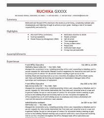 How to decide which information to include in your resume. Front Office Executive Resume Example Executive Resumes Livecareer