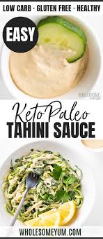 Lemon Garlic Tahini Sauce Dressing Recipe Wholesome Yum Tahinirezepte Lemon Garlic Tahini Sauce Dressing Recip Tahini Rezept Dressing Rezept Rezeptideen