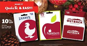 Plus, check out our promotion page to see the latest gift card offers and deals. Expired Family Dollar Save 10 On Zaxby S Applebee S Outback Steakhouse Gift Cards Gc Galore