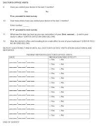 This Form Assesses A Patient S Number Of Visits To The Emergency Room Hospital Or Doctor In The Last Three M Emergency Room Medication Reconciliation Medical