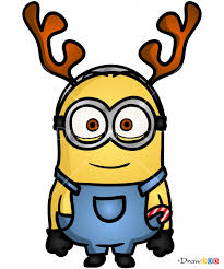 How To Draw Minion Christmas Cartoons Christmas Cartoon Characters Disney Character Drawings Minion Drawing