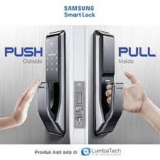 Paket pembelian kunci pintu digital/elektronik sudah termasuk handel pintu, nah berikut ini ada 9 kunci pintu rumah digital paling canggih versi ruang rumah kita: Jual Kunci Pintu Digital Samsung Shs 717 Pin Card Made In Korea Jakarta Timur Lumbatech Tokopedia