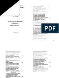 Mentioneaza valoarea morfologica a verbului a. Morfologia Limbii Romane Doc