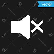 Download 43 vector icons and icon kits.available in png, ico or icns icons for mac for free use. White Speaker Mute Icon Isolated On Black Background No Sound Royalty Free Cliparts Vectors And Stock Illustration Image 120833453