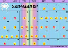 Your 2020 general, money and love forecasts. 2007 Astrology Calendar For All Zodiac Signs And Horoscope Cancer Astrology Calendar For November