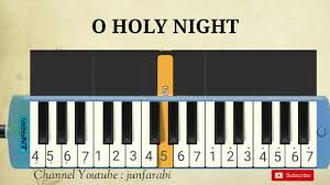 verse 2 led by the light of faith serenely beaming. Tutorial Pianika O Holy Night Pianika Christmas Carol Youtube
