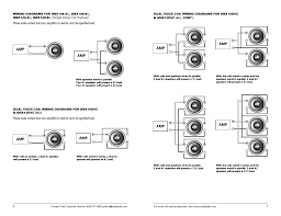 Wiring diagram for dual voicecoil subwoofer. Wiring Diagrams Polk Audio Gnx104 4 User Manual Page 4 15