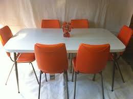 Retro Vintage 60s Namco Laminate Dining Table 6 Chairs Mid Century Formica Ebay Retro Furniture Mid Century Chair Dining Room Furniture