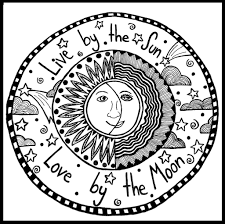 Trippy Sun And Moon Coloring Pages Moon Coloring Pages Star Coloring Pages Coloring Pages