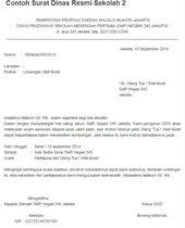 9 Contoh Surat Resmi Yang Baik Benar Sesuai Eyd Sekolah Menengah Smp Pemerintah