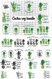 Cactus Svg Bundle Graphic By Illustrator Guru Creative Fabrica Svg Cricut Silhouette Cameo Files