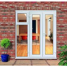 Modern, traditional, eclectic, rustic, glam, farmhouse, country Upvc French Doors Outwards Opening With 600mm Side Sash Panel Wickes Co Uk