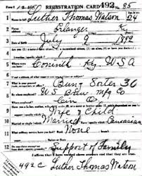 Luther Watson, Corinth, Kentucky