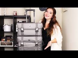 This is the hard shell vanity of your dreams. The Best Makeup Travel Bag Seya 2 In 1 Professional Makeup Artist Rolling Makeup Train Case Youtube