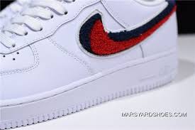 Nike Air Force 1 Black Price In Nigeria Women Men Nike Air Force 1 Low 07 Lv8 Chenille Swoosh White University Red Blue Void 823511 106 2020 New Style Price 92 68 Nike Men Nike Air Nike Air Force