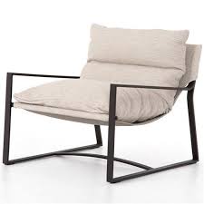 Alice Industrial Loft Beige Cushion Aluminum Outdoor Sling Lounge Chair In 2020 Lounge Chair Outdoor Outdoor Furniture Design Industrial Outdoor Furniture