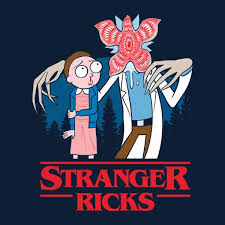 Stranger Ricks Rick And Morty Stranger Things Rick And Morty Poster Rick And Morty Rick I Morty