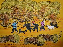 Ancient Chinese Peasant Paintings Of Labor Folk Art Chinese Painting Huxian Farmers China Mainland Chinese Folk Art Goat Art Folk Art Painting