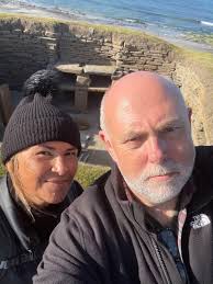 Bucket list item ticked off. After the storms of yesterday, today's weather  was kind. We sailed to Orkney and spent this afternoon at Skara Brae. A  tiny half-buried neolithic village of nine