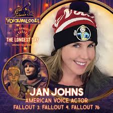 BIG NEWS 🥳🥳🥳 Jan Johns will be joining us for Wes Johnson's  Voiceapalooza to benefit Alzheimer's! She's voiced SO many memorable  Fallout characters in #Fallout3, #Fallout4, #Fallout76 Credits:  https://imdb.com/name/nm1696096/ @alzassociation @alznca ...