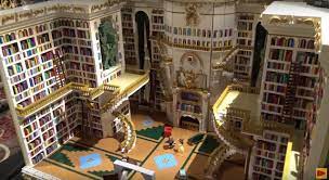 this is the beast s library from beauty and the beast imagined in 25 000 piece lego form by builder sarah von innerebner i beauty and the beast building lego