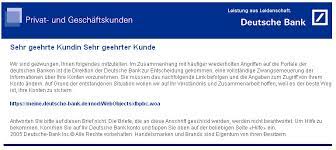 Deutsche bank vous offre rendement, expertise et davantage de choix pour votre argent au quotidien, votre. Geehrte Kunden Und Kundinnenu Deutsche Bank A I3 Org